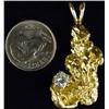 Image 2 : Alaskan Nugget and Diamond Pendant