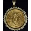 Image 1 : Mexican Coin and Diamond Pendant