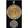 Image 2 : Mexican Coin and Diamond Pendant