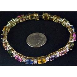 Sapphire and Diamond Bracelet