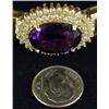 Image 2 : Amethyst and Diamond Bangle Bracelet