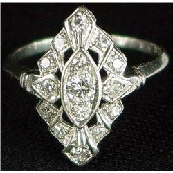 Platinum and Diamond Ring