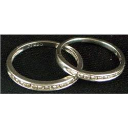Pair Platinum and Diamond Rings