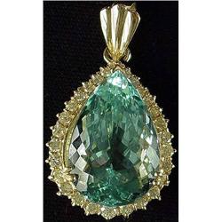 Ladies Aquamarine Pendant