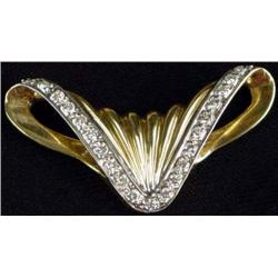 18K Diamond Necklace Slide