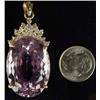 Image 3 : Kunzite and Diamond Pendant