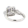 Image 3 : 2.09 ctw Sapphire and Diamond Ring - 18KT White Gold