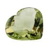 Image 1 : 10.85 ct. Natural Heart Shape Cut Green Quartz