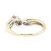 Image 3 : 0.18 ctw Diamond Bypass Solitaire Ring - 10KT Yellow Gold