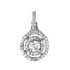 Image 1 : 14k White Gold 0.48CTW Diamond Pendant, (I2 /SI3-I1/H-I/G-H)