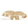 Image 4 : Chanel Gold Woven CC Logo Brooch