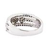 Image 3 : 0.50 ctw Diamond Three Row Ring - 14KT White Gold