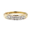 Image 2 : 0.03 ctw Diamond Ring - 14KT Yellow and White Gold