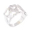 Image 4 : 0.12 ctw Diamond Heart Motif Ring - 10KT White Gold