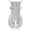 Image 1 : 14k White Gold 0.50CTW Diamond Pendant, (I1-I2/H)