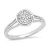 Image 1 : 14K White Gold 0.08CTW Diamond Ring, (I1-I2/G-H)