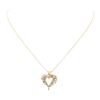 Image 2 : 1.00 ctw Diamond Heart Shaped Pendant with Chain - 14KT Yellow Gold