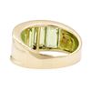 Image 3 : 4.50 ctw Peridot Ring - 14KT Yellow Gold