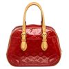 Image 1 : Louis Vuitton Red Vernis Monogram Leather Summit Drive Bag