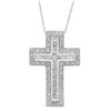 Image 1 : 14k Gold 1CTW Diamond Cross, (I1-I2/SI2-SI3/G-H/H-I)