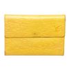 Image 1 : Louis Vuitton Yellow Epi Leather Compact Porte Tresor International Wallet