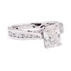 Image 1 : 1.48 ctw Diamond Ring - 18KT White Gold