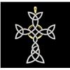 Image 1 : 1.58 ctw Diamond Pendant - 18KT Yellow And White Gold