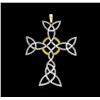 Image 2 : 1.58 ctw Diamond Pendant - 18KT Yellow And White Gold