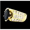 Image 1 : 2.10 ctw Sapphire and Diamond Ring - 14KT Yellow Gold