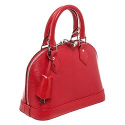 Louis Vuitton Red Epi Leather Alma BB Bag