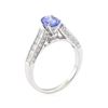Image 4 : 1.74 ctw Sapphire and Diamond Ring - 14KT White Gold