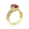 Image 4 : 5.42 ctw Ruby and Diamond Ring - 18KT Yellow Gold