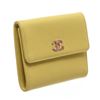 Image 2 : Chanel Yellow Leather Pink CC Compact Wallet