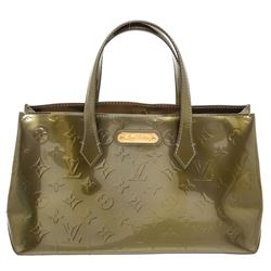 Louis Vuitton Green Monogram Vernis Leather Wilshire PM Bag