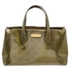 Image 1 : Louis Vuitton Green Monogram Vernis Leather Wilshire PM Bag