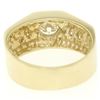 Image 4 : Men's 18K Yellow Gold 1.01 ctw Round Brilliant Cut Solitaire Diamond Band Ring