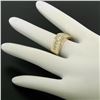 Image 7 : Men's 18K Yellow Gold 1.01 ctw Round Brilliant Cut Solitaire Diamond Band Ring