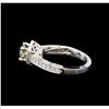 Image 3 : 18KT White Gold 1.45 ctw Diamond Ring