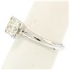 Image 6 : 14k White Gold 0.83 ctw I VVS2 Round Brilliant Cut Diamond Solitaire Ring