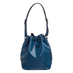 Louis Vuitton Blue Epi Leather Noe GM Drawstring Shoulder Bag