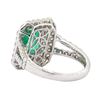 Image 3 : 2.74 ctw Emerald and Diamond Ring - 18KT White Gold