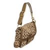 Image 2 : Coach Brown Monogram Canvas Gold Leather Shoulder Bag