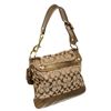 Image 6 : Coach Brown Monogram Canvas Gold Leather Shoulder Bag