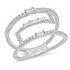 Image 1 : 14K White Gold 0.36CTW Diamond Ring, (SI3/H-I)