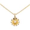 Image 1 : 0.02 ctw Diamond Pendant with Chain - 14KT Yellow Gold