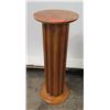 Image 1 : Round Wooden Pedestal Column Stand 11.5" Dia, 30" H