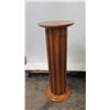 Image 2 : Round Wooden Pedestal Column Stand 11.5" Dia, 30" H