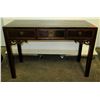 Image 1 : Lacquered Qing Dynasty Circa 1880 Juwood 3-Drawer Desk, 46"x 20.5"x31" (Includes Certificate)