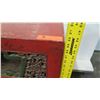 Image 18 : Qty 2 Red Lacquered 2-Door Wooden Oriental Cabinets (End Tables)