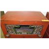 Image 21 : Qty 2 Red Lacquered 2-Door Wooden Oriental Cabinets (End Tables)